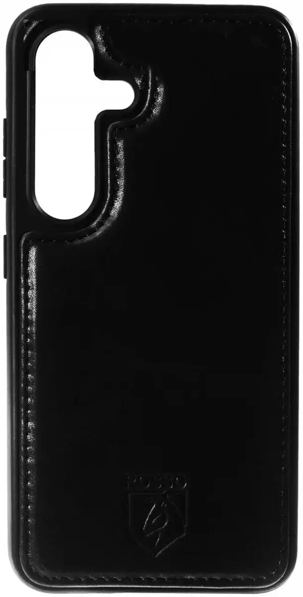 Rosso Elite 183521 Hoesje Samsung Galaxy S23 FE - MagSafe - Echt Leer Zwart