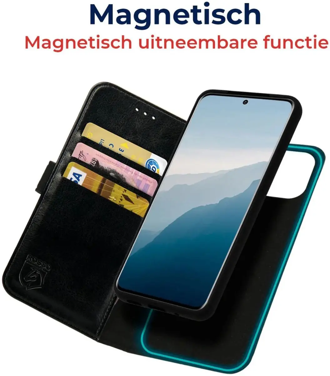 Rosso Element Uitneembaar 2-in-1 Hoesje Samsung Galaxy A55 - 183923 - Zwart