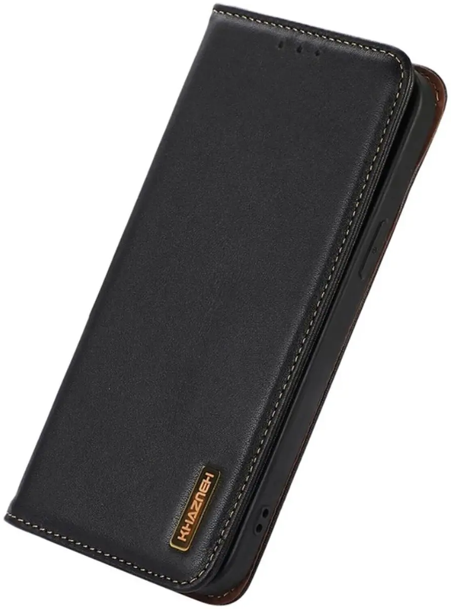 Khazneh Hoesje RFID Book Case Samsung Galaxy S24 - Zwart