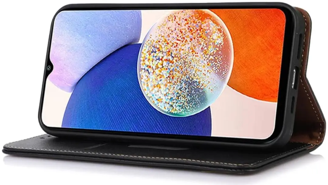 Khazneh Hoesje RFID Book Case Samsung Galaxy S24 - Zwart