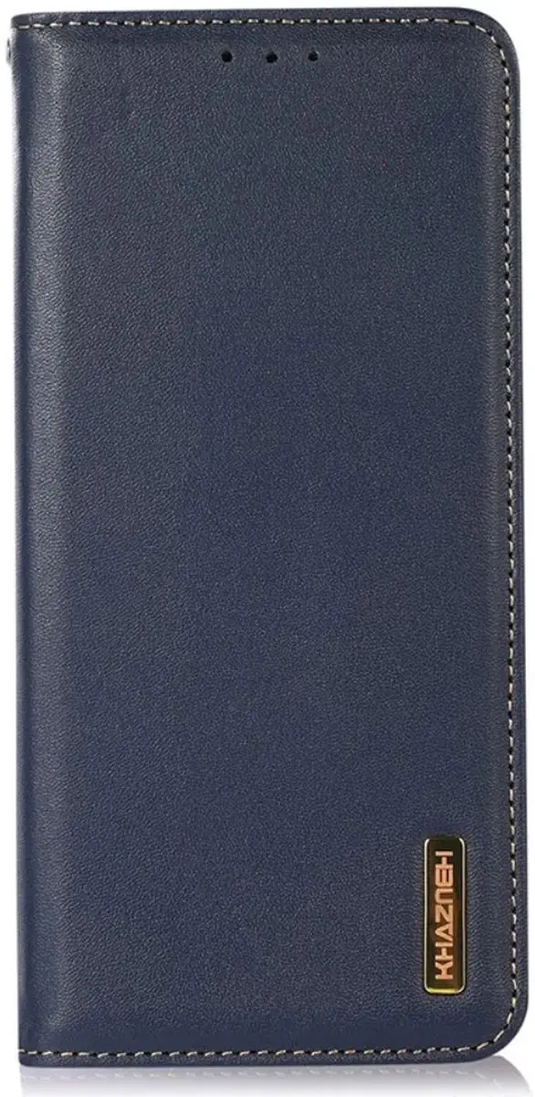 Khazneh Hoesje RFID Book Case Samsung Galaxy S24 Ultra - Blauw