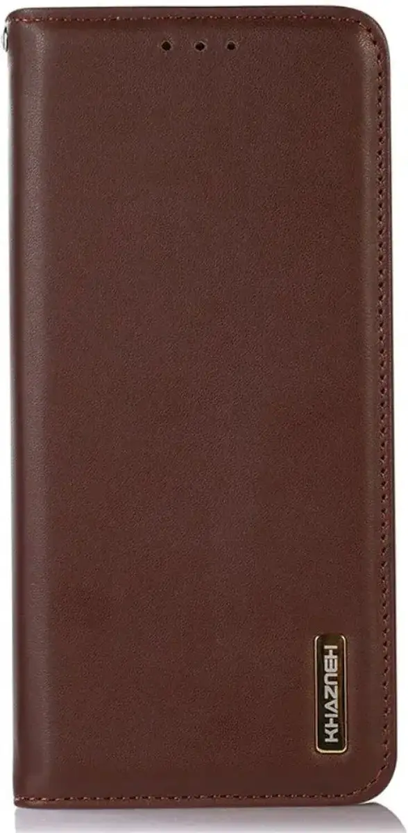 Khazneh Hoesje RFID Book Case Samsung Galaxy S24 Ultra - Bruin
