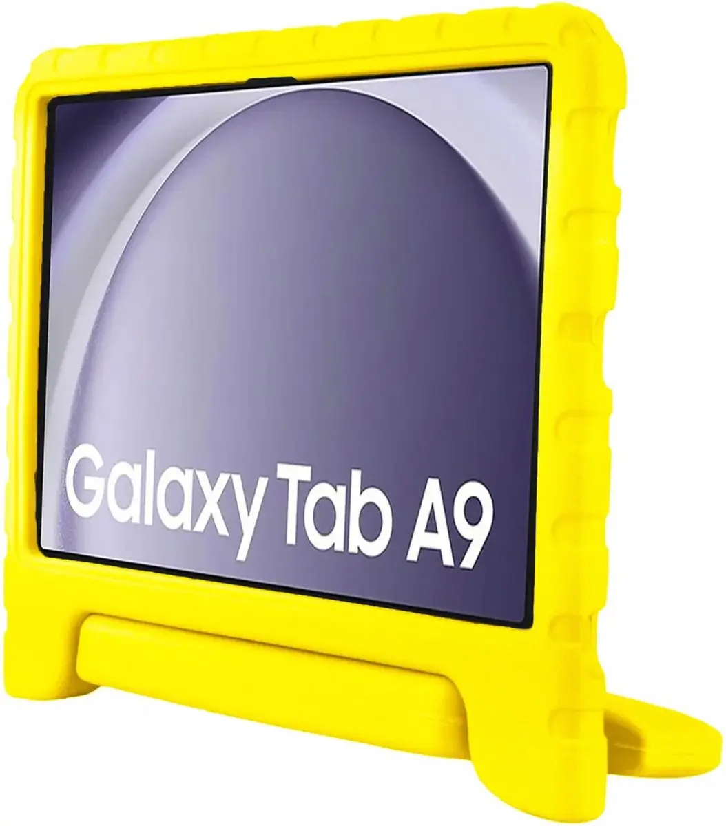 HappyCase Kinder Tablethoes Samsung Galaxy Tab A9 - Geel