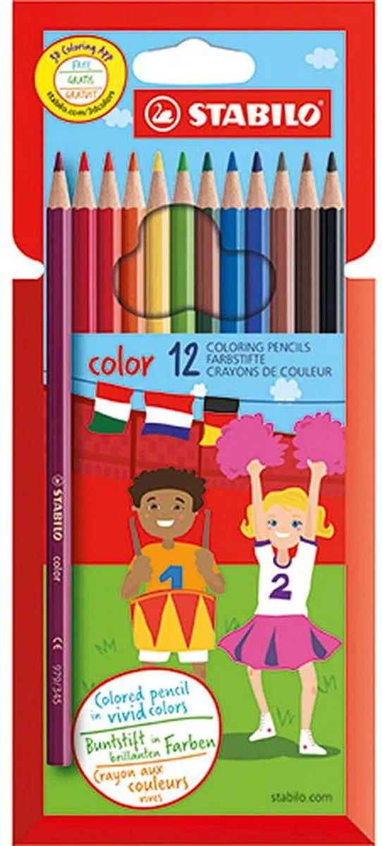 STABILO Color Kleurpotloden 12 Stuks - Meerkleurig - afbeelding 6 van 6