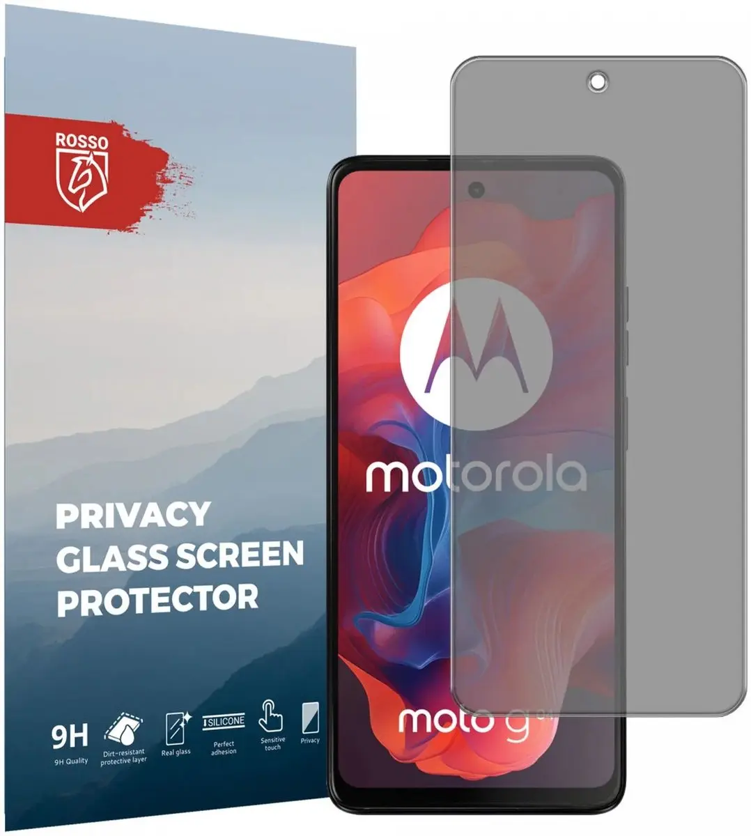 Rosso Privacy Screen Protector Geschikt voor de Motorola Moto G04