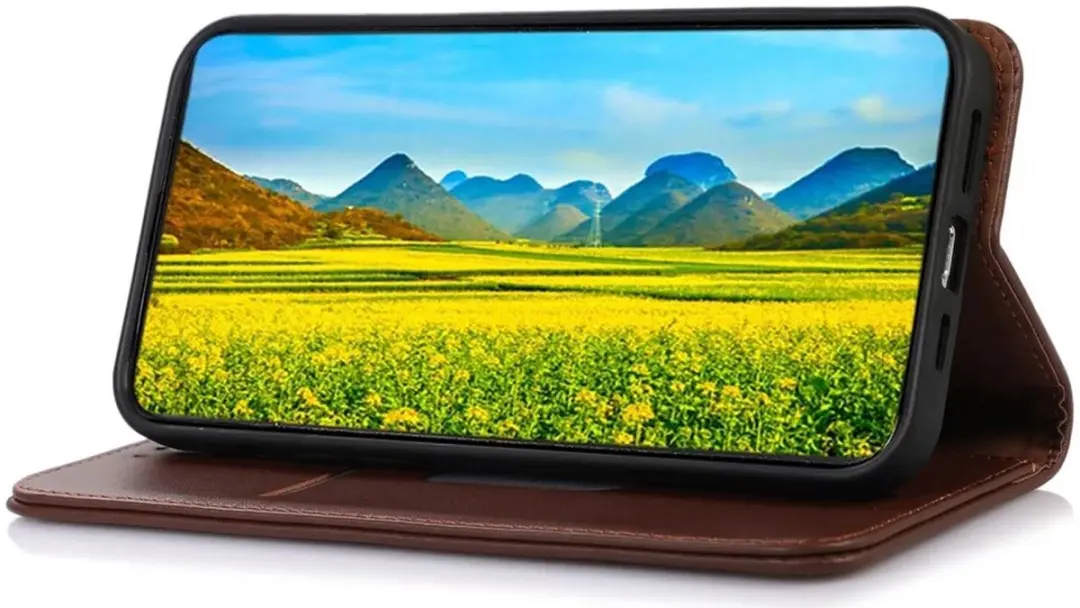 Khazneh Hoesje Xiaomi 14 Ultra - Echt Leer Bruin - afbeelding 6 van 6