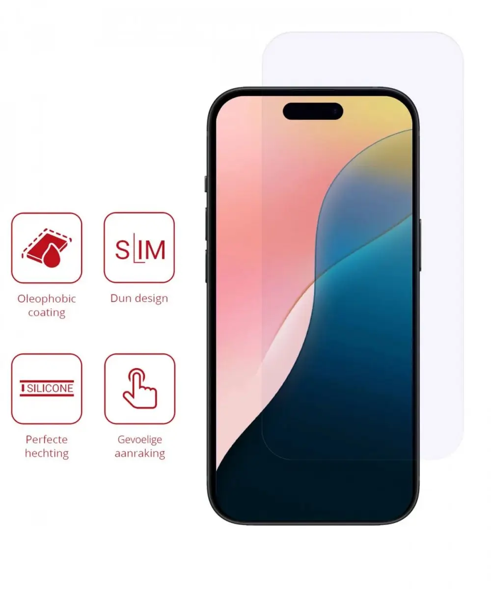 Rosso Screen Protector iPhone 16 Plus - 2 Stuks