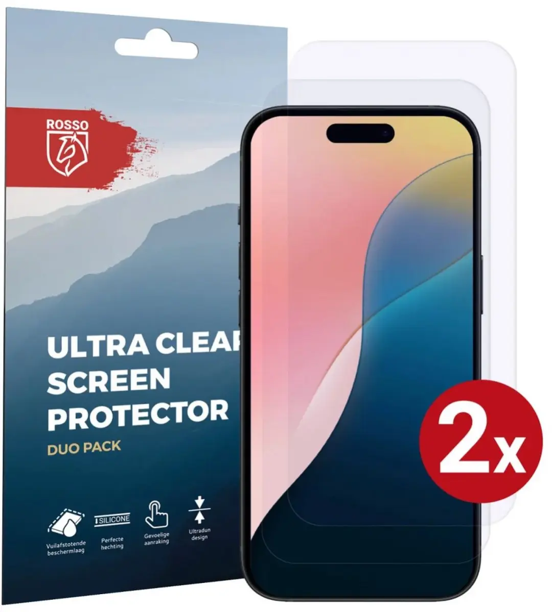 Rosso Screen Protector Geschikt voor Apple iPhone 16 Plus