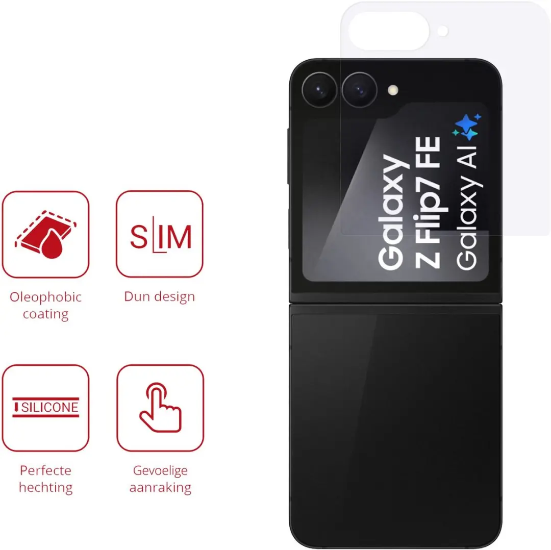 Rosso Screen Protector Samsung Galaxy Z Flip 6/7 FE - 2 Stuks