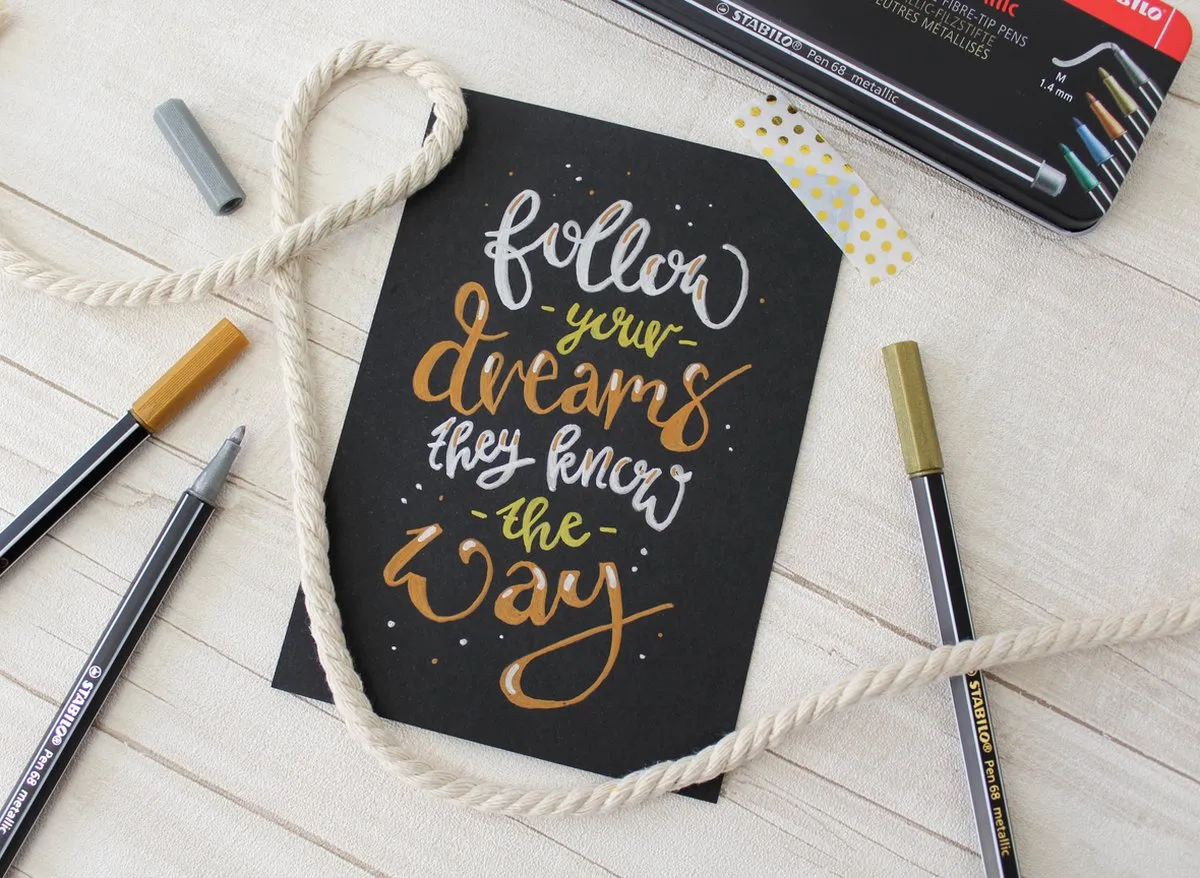 STABILO Pen 68 Metallic Viltstift - 8 Stuks - Metallic Kleuren