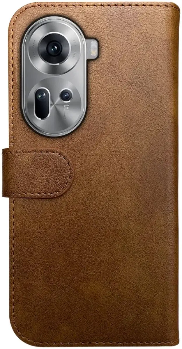 Rosso Element Wallet Book Case Oppo Reno 11 - 3 Pasjes - Bruin