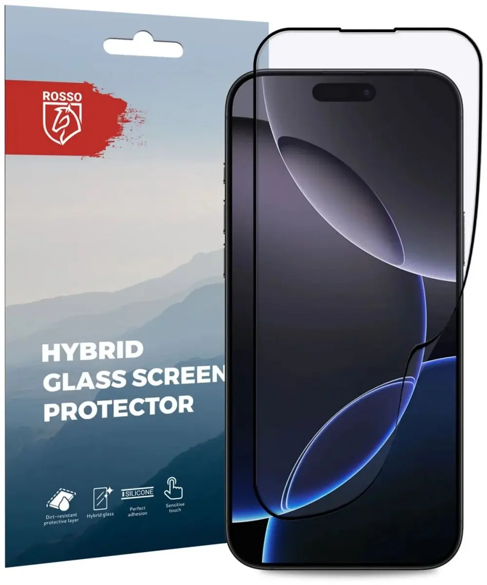 Rosso Hybrid Glass Geschikt voor Apple iPhone 16 Pro Max
