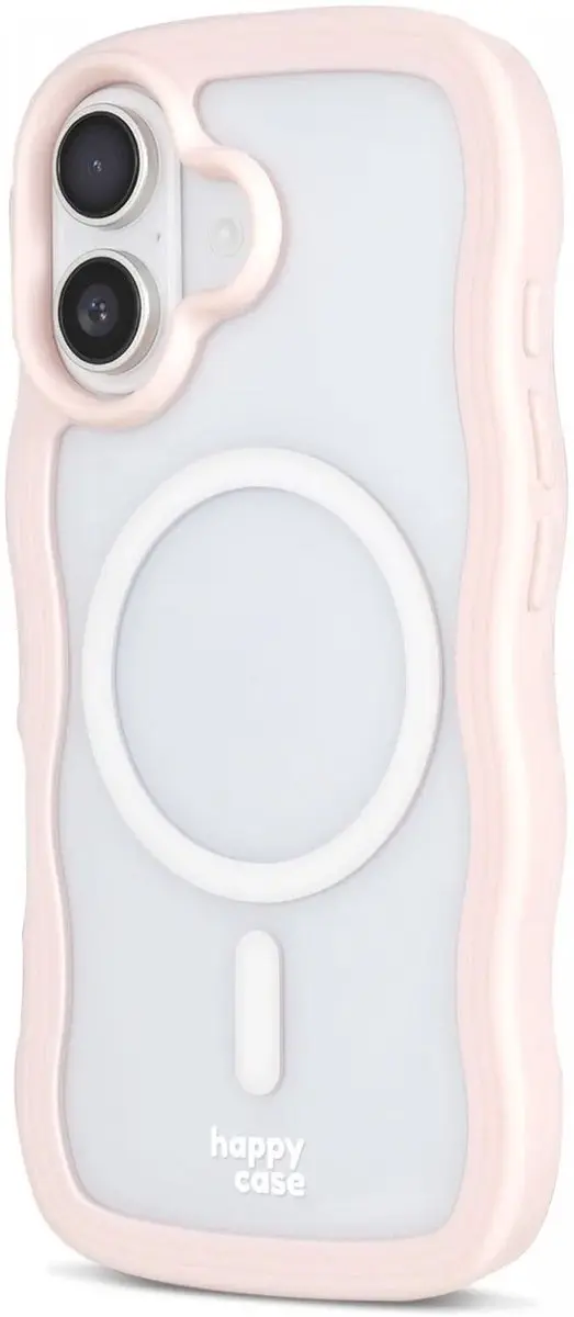 HappyCase Wavy Hoesje iPhone 16 - Roze - afbeelding 6 van 6
