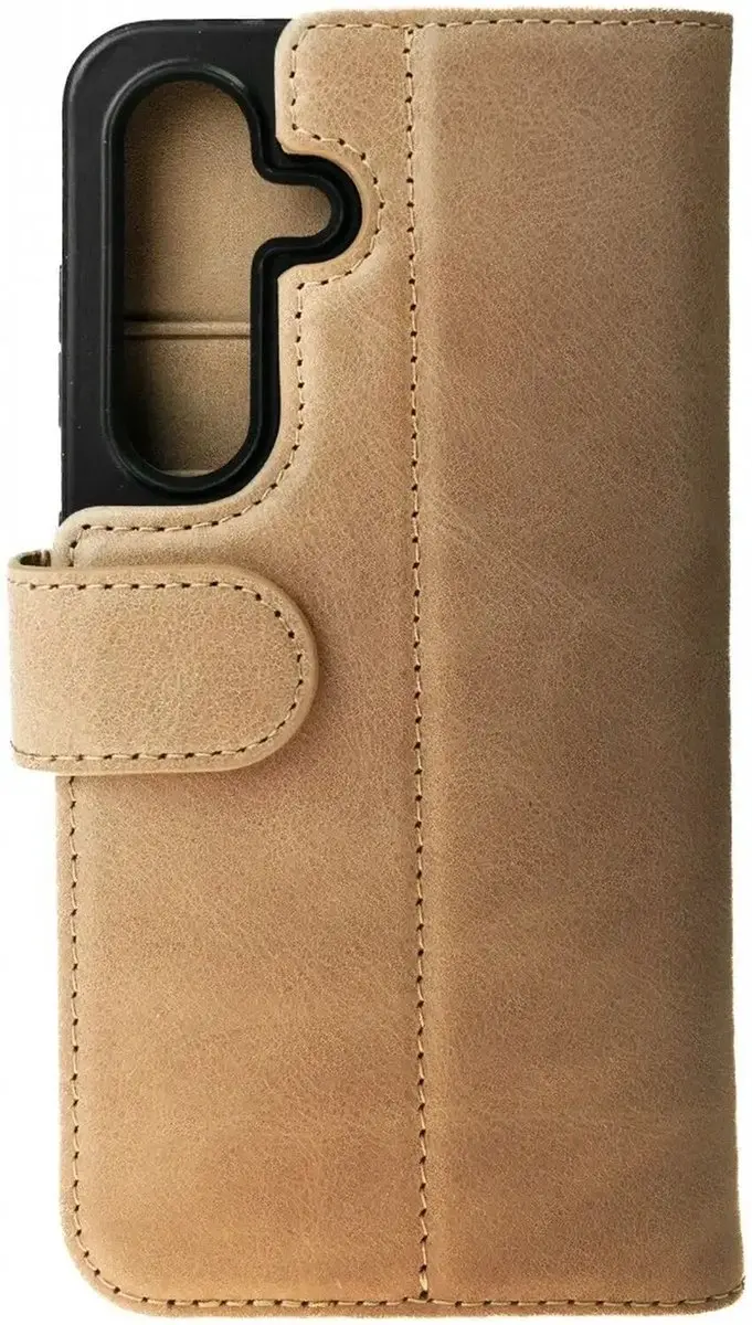 Rosso Elite 203265 Hoesje Samsung Galaxy S25 Plus - Lichtbruin - 3 Pasjes