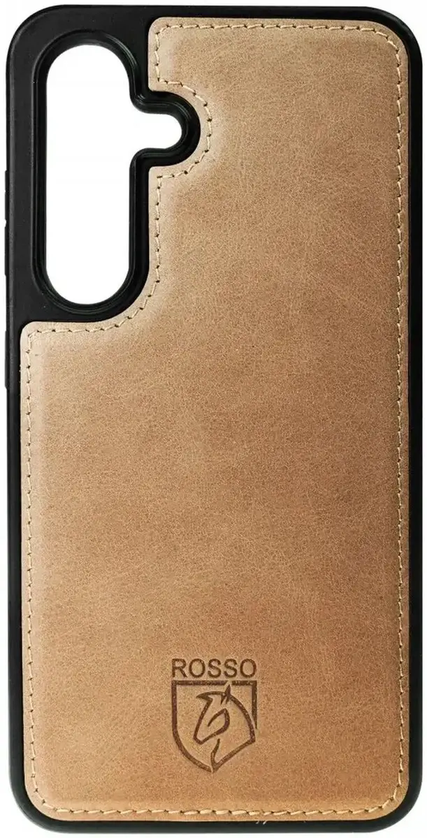 Rosso Elite 203265 Hoesje Samsung Galaxy S25 Plus - Lichtbruin - 3 Pasjes