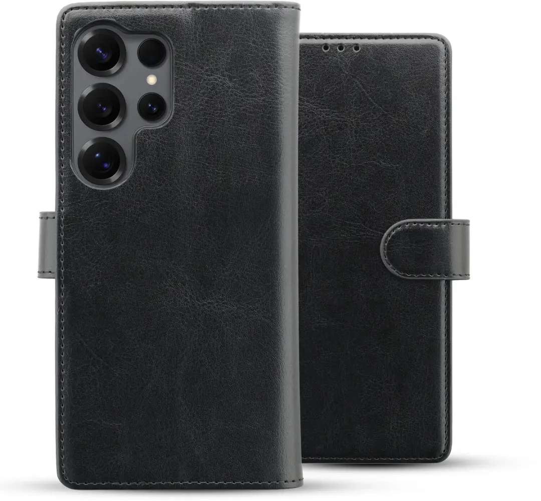 Rosso Element Wallet Book Case 203196 - Samsung Galaxy S25 Ultra - 4 Pasjes - Zwart