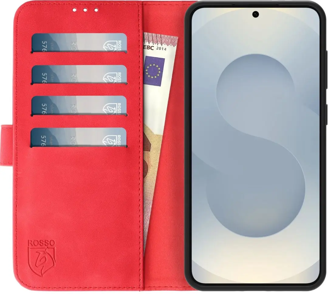 Rosso Element Wallet Book Case 203178 - Samsung Galaxy S25 - Rood - afbeelding 6 van 6