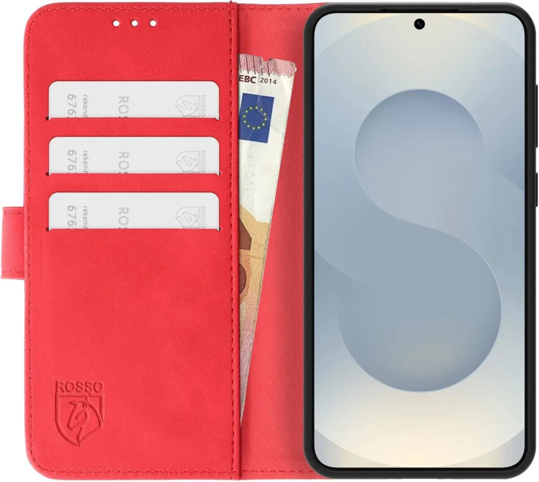 Rosso Element Wallet Book Case 203178 - Samsung Galaxy S25 - Rood