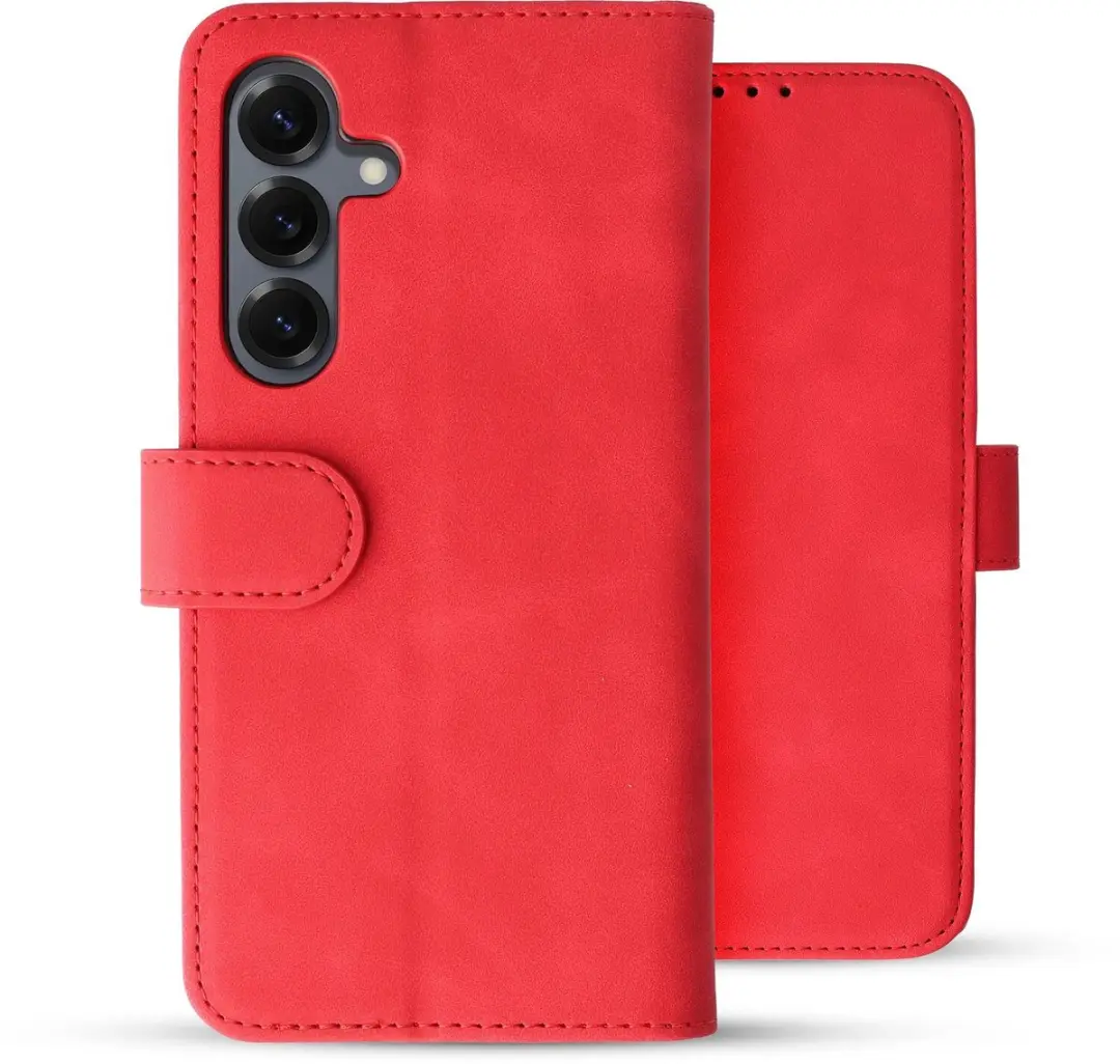 Rosso Element Wallet Book Case 203178 - Samsung Galaxy S25 - Rood