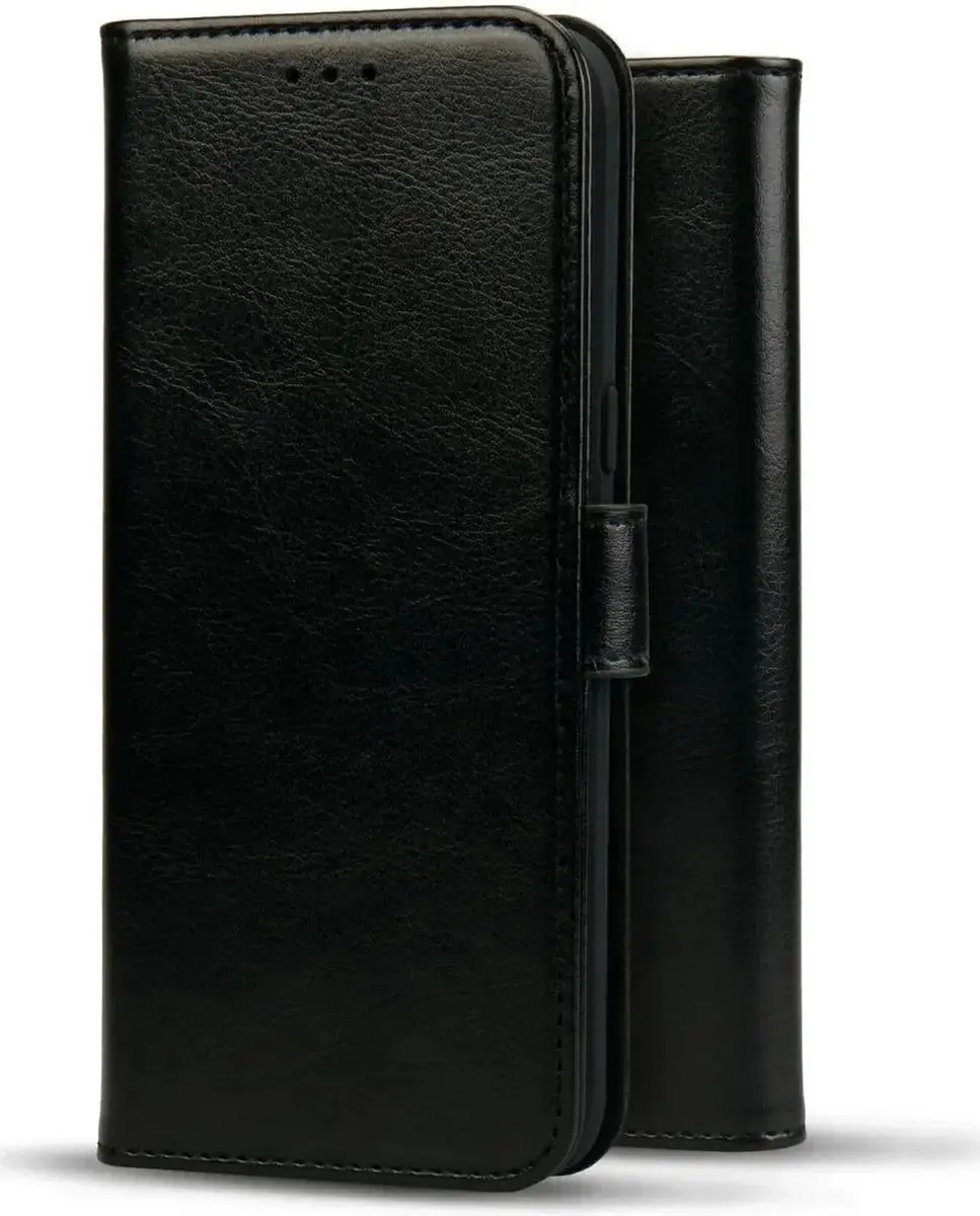 Rosso Element Wallet Book Case Moto G35 - 3 Pasjes - Zwart