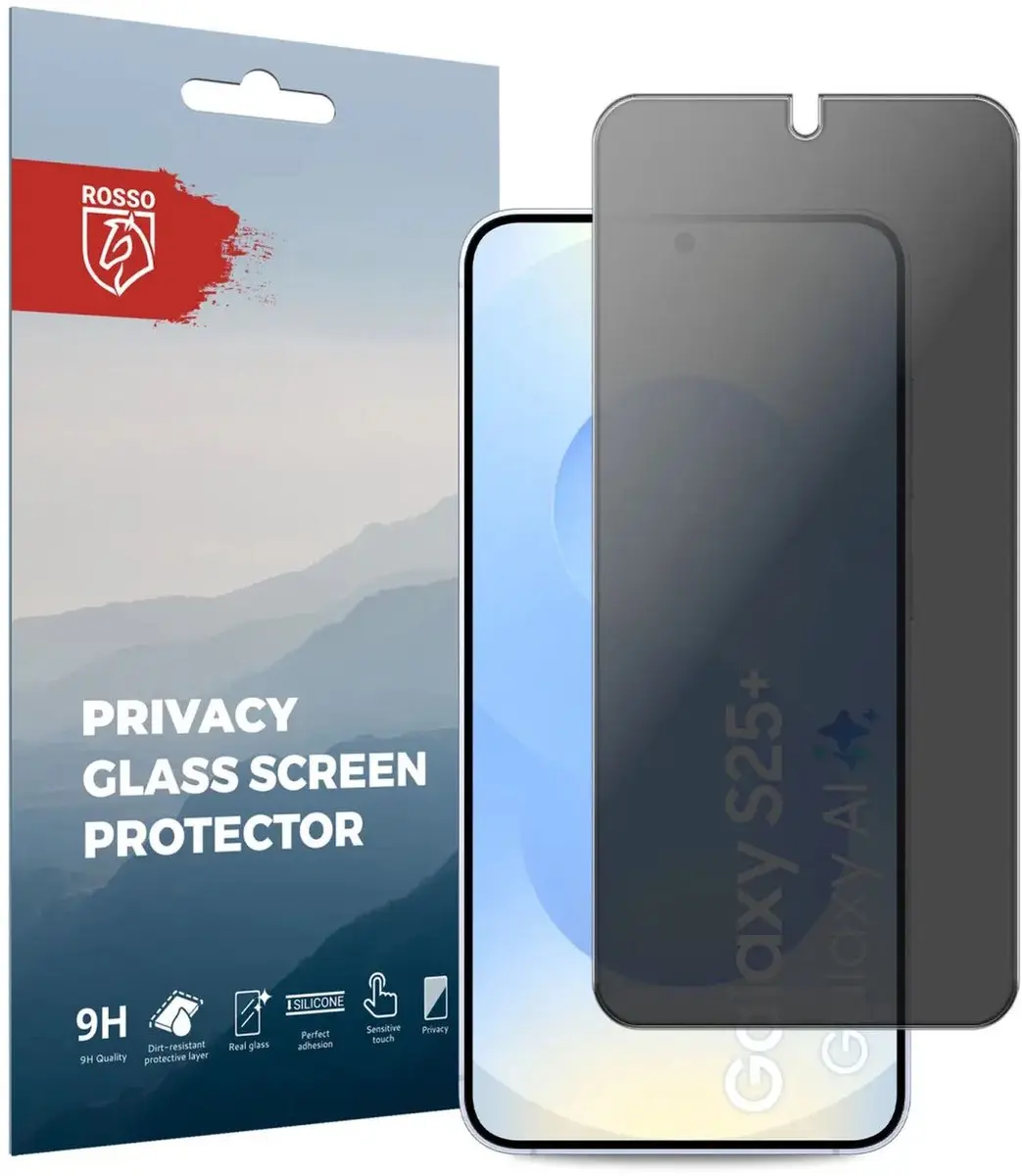 Rosso Privacy Screen Protector Geschikt voor de Samsung Galaxy S25 Plus