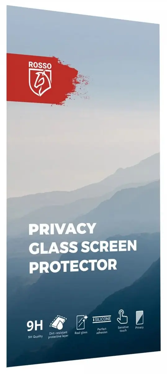 Rosso Privacy Screen Protector Oppo Find X8 Pro - 9H Glas - Case Friendly