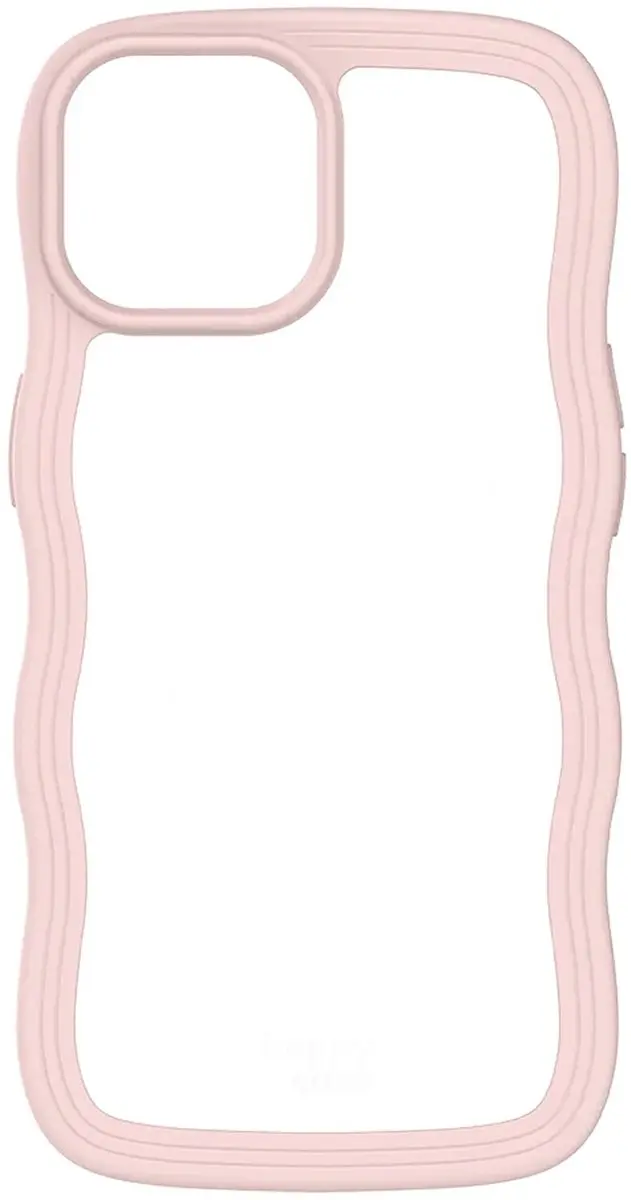 HappyCase Wavy Hoesje iPhone 13/14/15/16e - Roze - MagSafe
