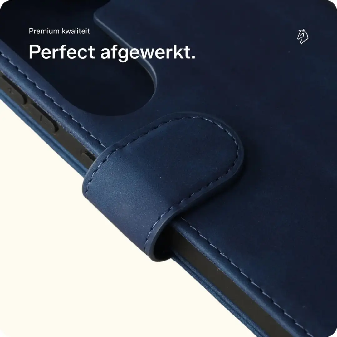 Rosso Element Wallet Book Case Samsung Galaxy A16 - 3 Pasjes - Blauw