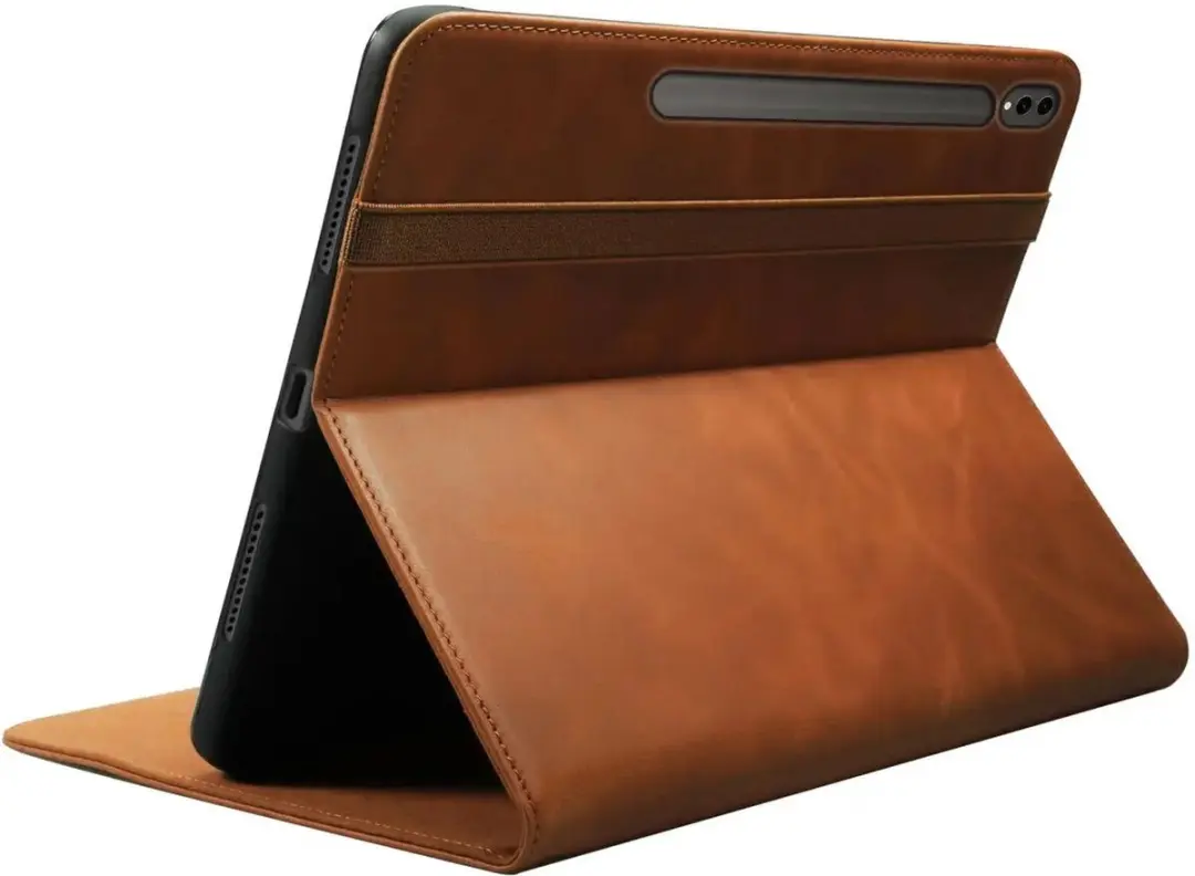 Rosso Deluxe Hoes Samsung Galaxy Tab S9/S9 FE/S10 Lite - Echt Leer Bruin - 208620