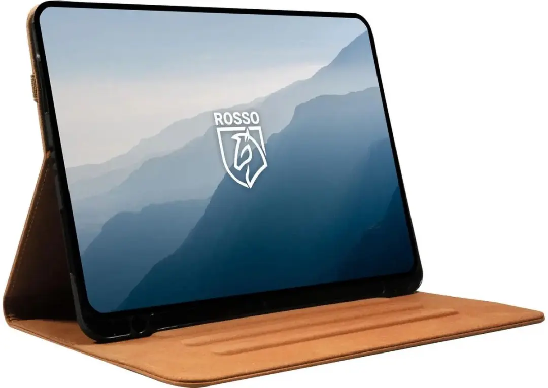 Rosso Deluxe Hoes Samsung Galaxy Tab S9/S9 FE/S10 Lite - Echt Leer Bruin - 208620