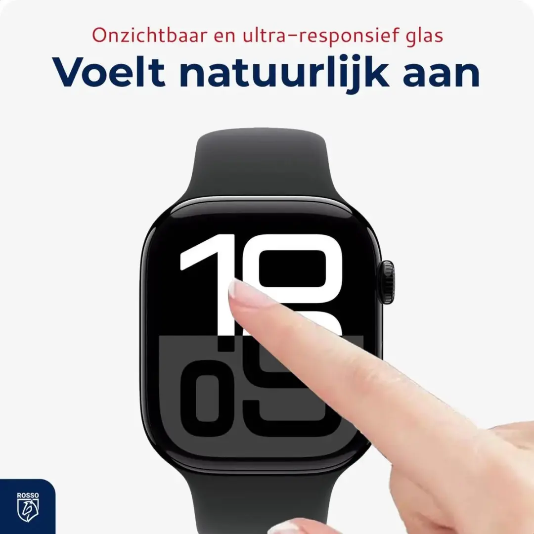 Rosso Smartwatch Protector Apple Watch 10 46mm - 2 Stuks - Transparant/Red