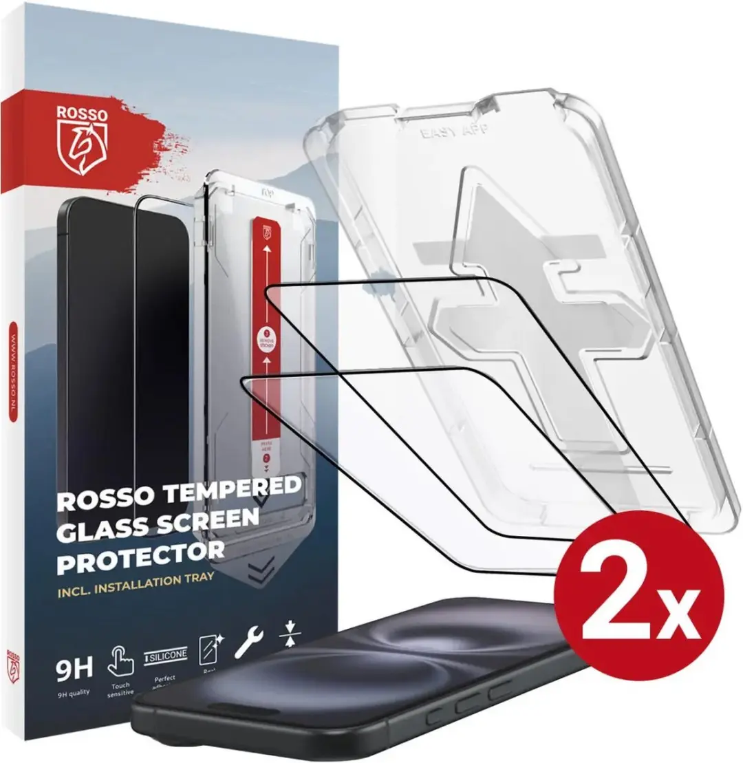 Rosso Screenprotector Geschikt voor iPhone 16 Plus