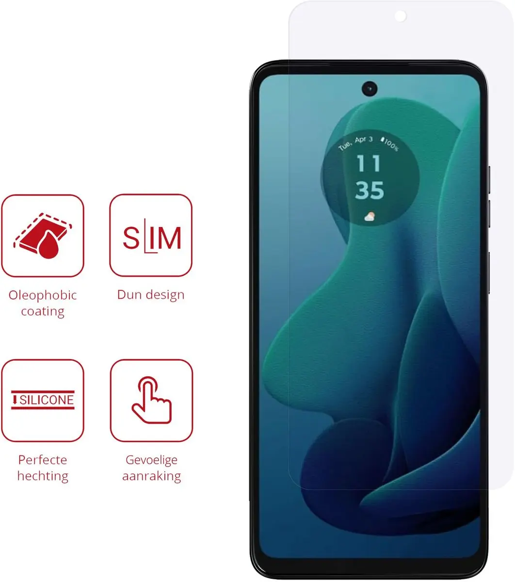 Rosso Screen Protector Motorola Moto G 5G (2024) - 2 Stuks
