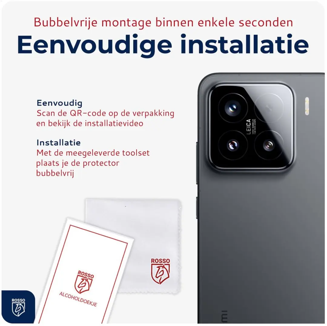 Rosso Camera Protector Xiaomi 15 - Ultra Dun Glas - Transparant