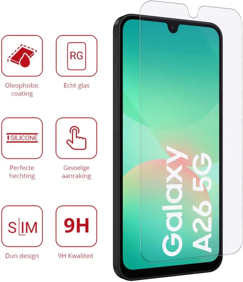 Rosso Screen Protector Samsung Galaxy A26 - 9H Tempered Glass