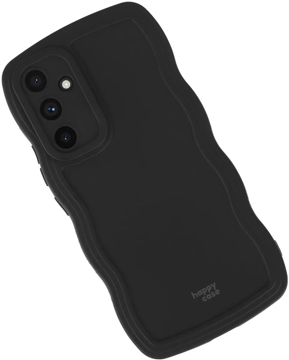 HappyCase Wavy Hoesje Samsung Galaxy A54 - Zwart