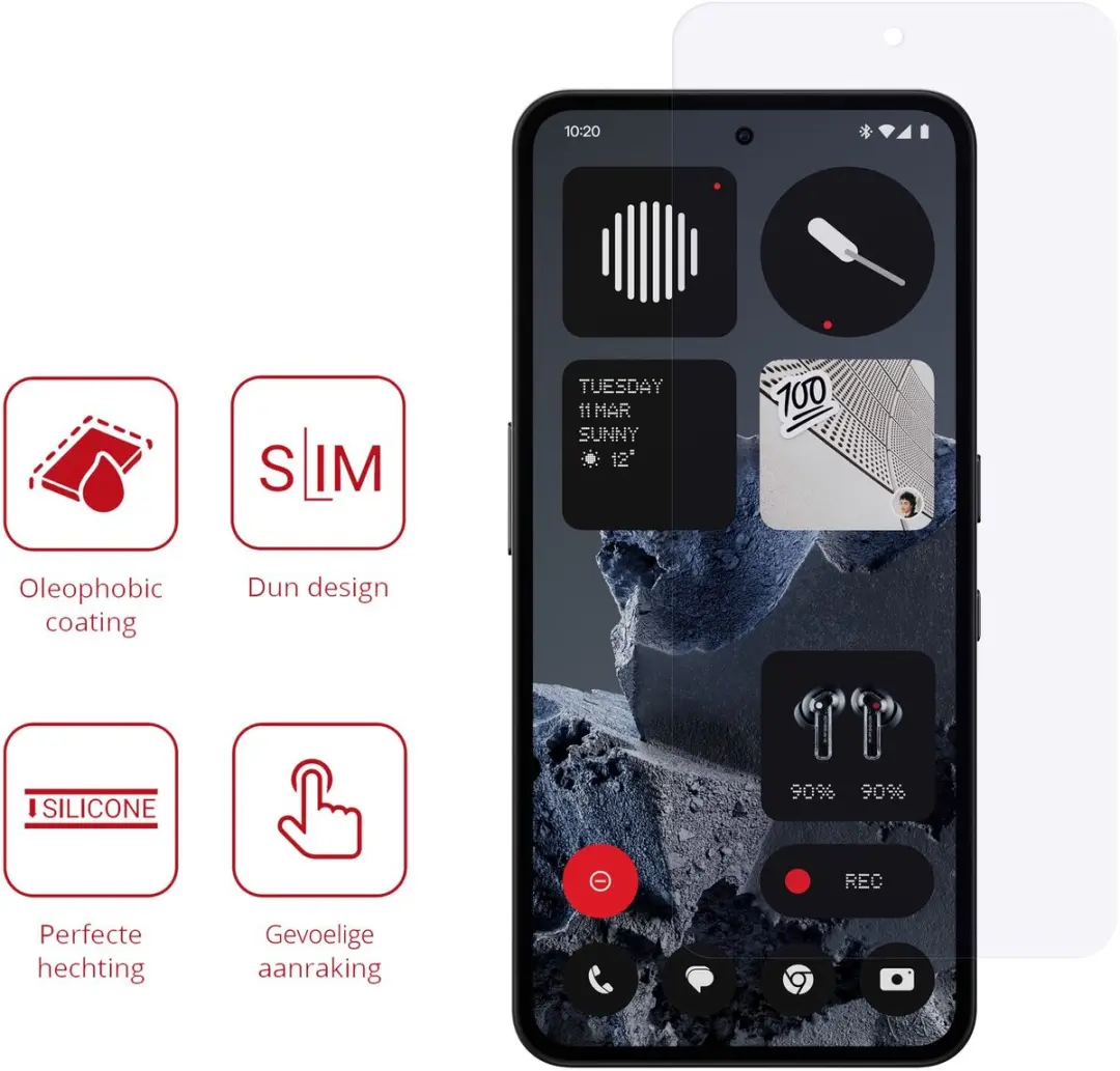 Rosso Screen Protector Nothing CMF Phone 2 Pro - 2 Stuks