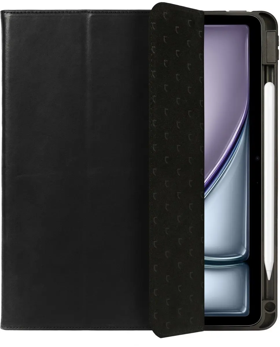 Rosso Elite 216762 Hoes iPad Air 13 - 2-in-1 Echt Leer - Zwart