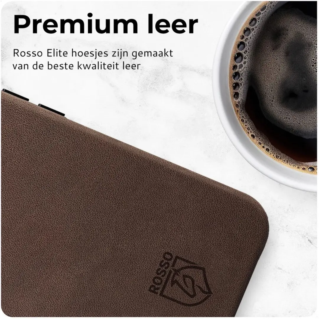 Rosso Elite Hoesje 218772 - iPhone Air - Echt Leer Bruin