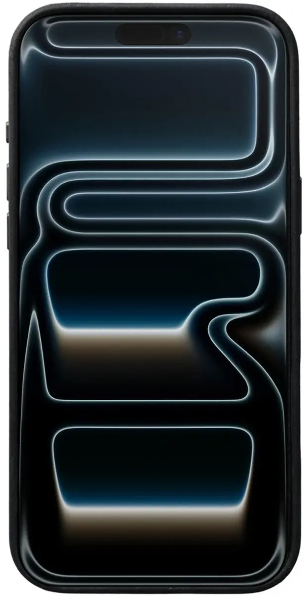 Rosso Elite 218760 Hoesje iPhone 17 Pro Max - Echt Leer - Zwart