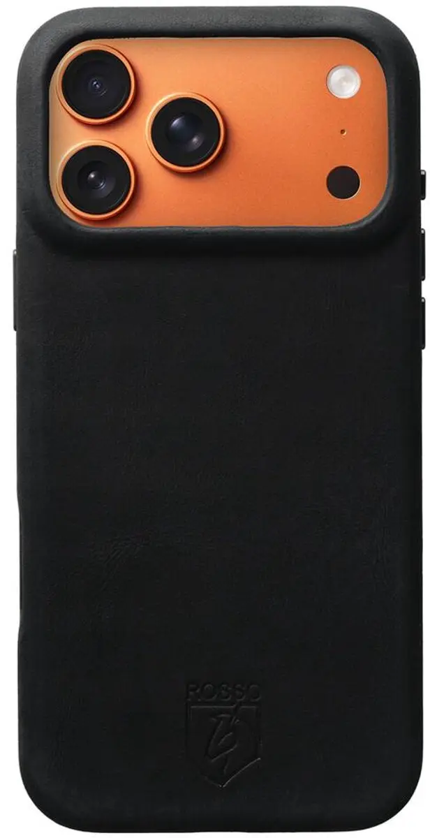 Rosso Elite 218760 Hoesje iPhone 17 Pro Max - Echt Leer - Zwart - afbeelding 6 van 6