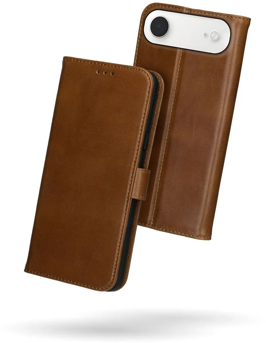 Rosso Deluxe Echt Leer Hoesje iPhone Air - 3 Pasjes - Bruin
