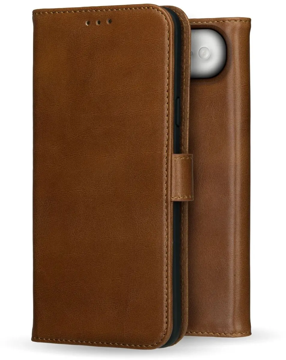 Rosso Deluxe Echt Leer Hoesje iPhone Air - 3 Pasjes - Bruin