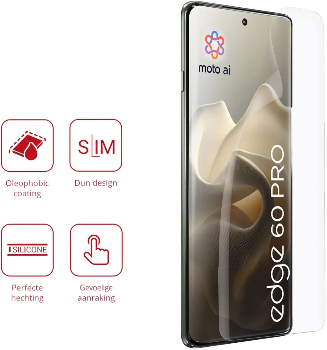 Rosso Screen Protector Motorola Edge 60 Pro - 2 Stuks