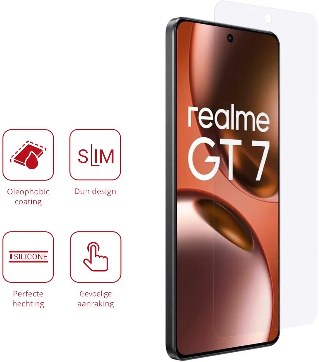 Rosso Screen Protector Realme GT 7/7T - 2 Stuks