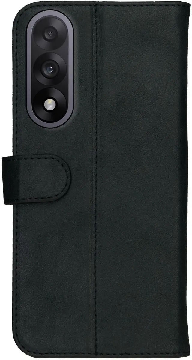 Rosso Deluxe Echt Leer Hoesje OnePlus Nord 5 - 3 Pasjes - Zwart