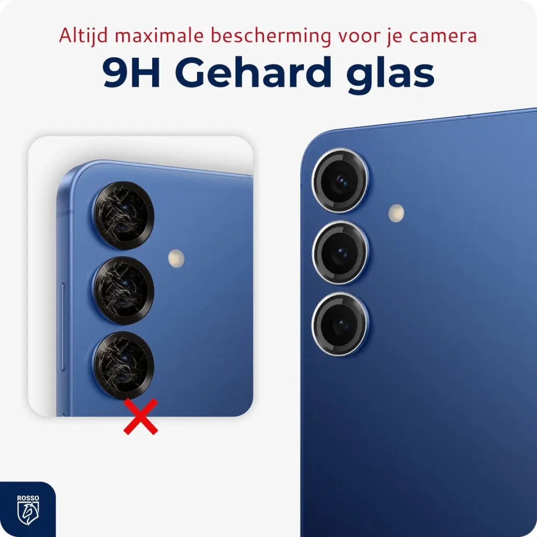Rosso Camera Frame Protector Samsung Galaxy S26 Plus - 9H Glas - Transparant