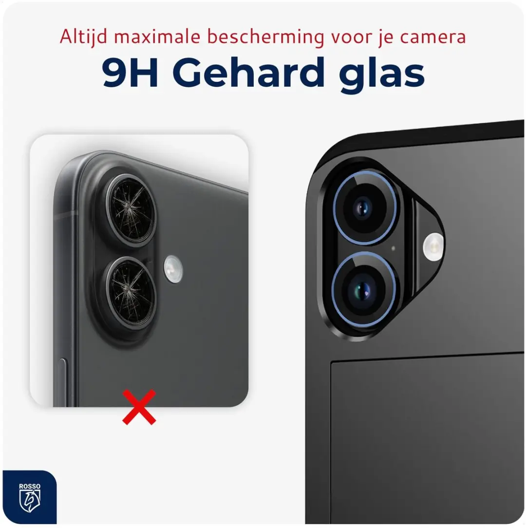 Rosso iPhone 17 Camera Frame Protector - 9H Glas - Paars