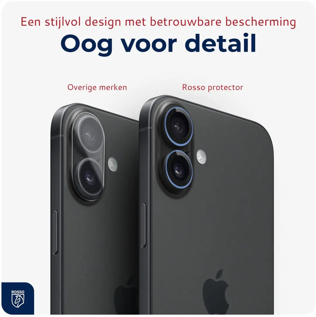 Rosso iPhone 17 Camera Frame Protector - 9H Glas - Paars