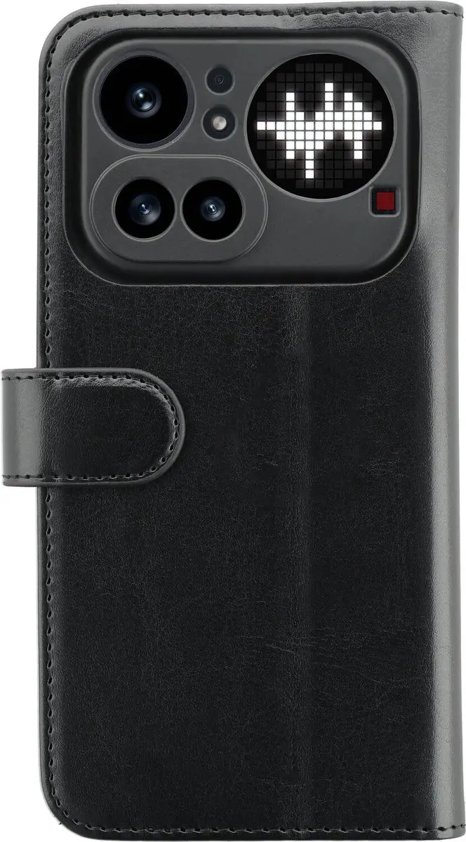 Rosso Element Wallet Book Case Nothing Phone (4a) Pro - 3 Pasjes - Zwart - afbeelding 6 van 6